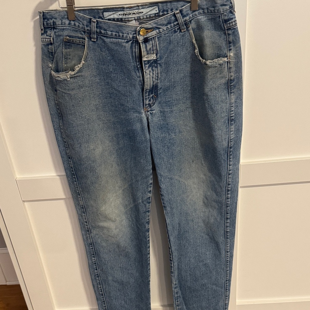 Marithe Francois Girbaud Blue Straight Jeans